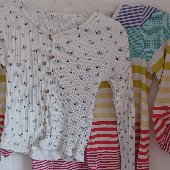 Girls bundle: Old navy and H&M long sleeve shirts- size S/M - Picture 1 of 7